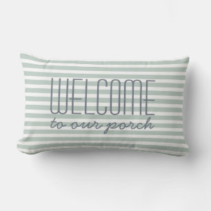 Coussin D'extérieur Bienvenue sur notre porche Tendance décoration de