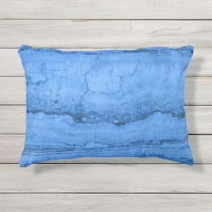 Coussin D'extérieur Bleu Granit motif bleu marbre bleu pierre