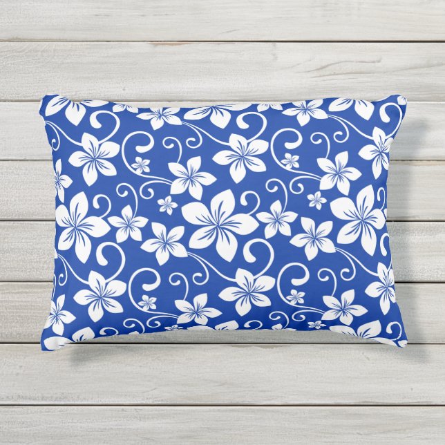 COUSSIN D'EXTÉRIEUR BLEU HAWAII (BLEU ROYAL) (Devant)