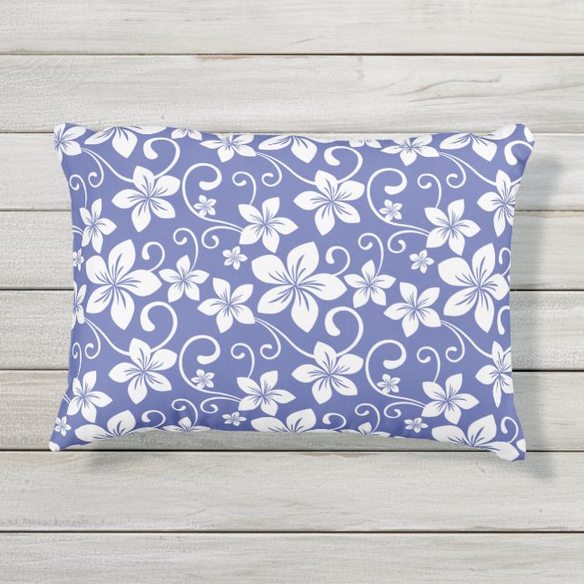 COUSSIN D'EXTÉRIEUR BLUE HAWAII (PERIWINKLE) (Dos)