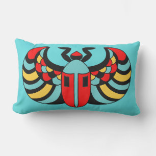 Coussin D'extérieur Bright Bold Abstrait Colorful Scarab Beetle