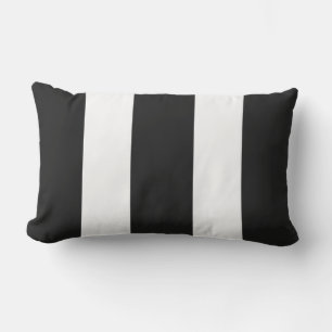Coussin D'extérieur Cabane noire et blanche classique en extérieur