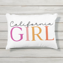 « California Girl » Typographie Colorée 