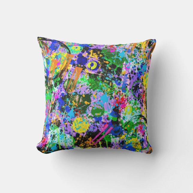 Coussin D'extérieur Carnaval de Graffiti (Recto)