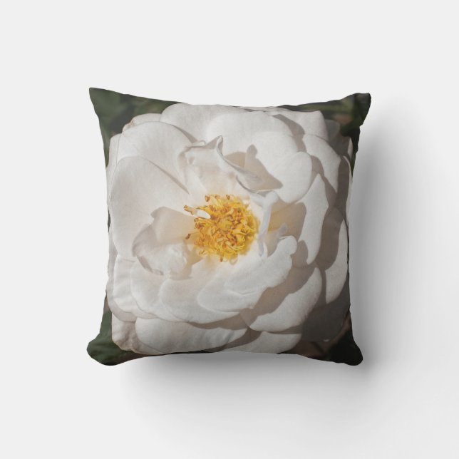 Coussin D'extérieur Carreau extérieur de rose blanc (Recto)