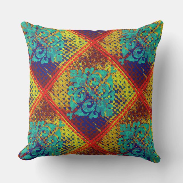 Coussin D'extérieur Carrelage marocain diagonal (Recto)