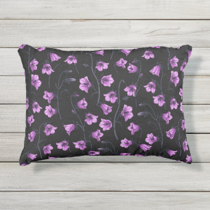Coussin D'extérieur Cellules bleues de minuit, cloches, Bellflowers 2