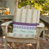 Coussin D'extérieur C'Est Le Temps Du Patio Avec Le Concepteur À Motif (Chaise)