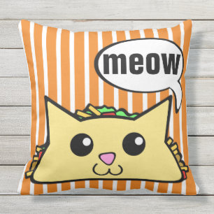 Coussin D'extérieur Chat de taco barré