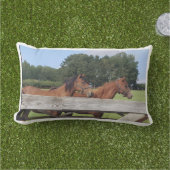 Coussin D'extérieur Chevaux dans la nature (Herbe)