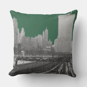 Coussin D'extérieur Chicago Rail Yards Michigan Avenue 1960 photo