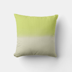 Coussin D'extérieur Citron Lime Green Dusty Cream Digital Herringbone