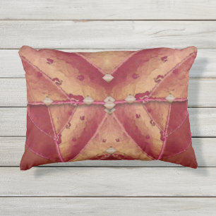 Coussin D'extérieur Clutch rouge et or chaud