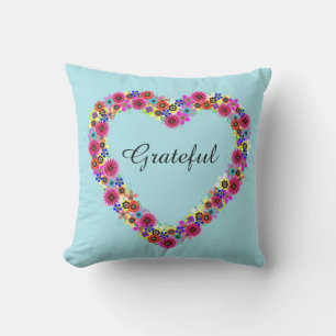 Coussin D'extérieur Coeur floral gracieux
