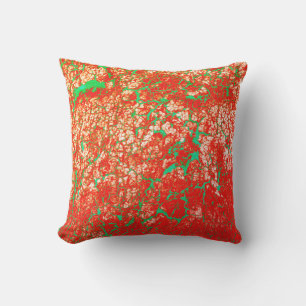 Coussin D'extérieur Cool unique rose rouge vert rouge Motif Abstrait