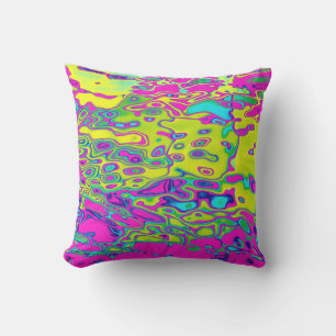 Coussin D'extérieur Couleur vive Fou coloré Abstrait Motif