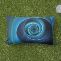 Couleurs bleu spirale 3D Art Abstrait fractal mode