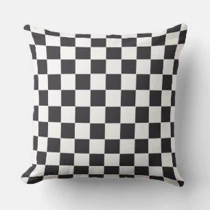 Coussin D'extérieur Course de voiture / Motif d'échecs + votre backgr.