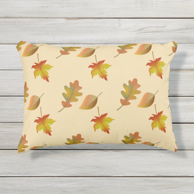 Coussin D'extérieur Cozy autumn maple leaves oak leaves (Devant)