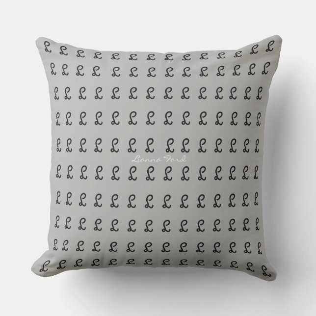 Coussin D'extérieur create an amazing and personalized gray (Recto)