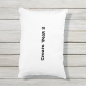 Coussin D'extérieur Créer un texte Mariage Cadeaux et faveurs Annivers (Dos (Vertical))