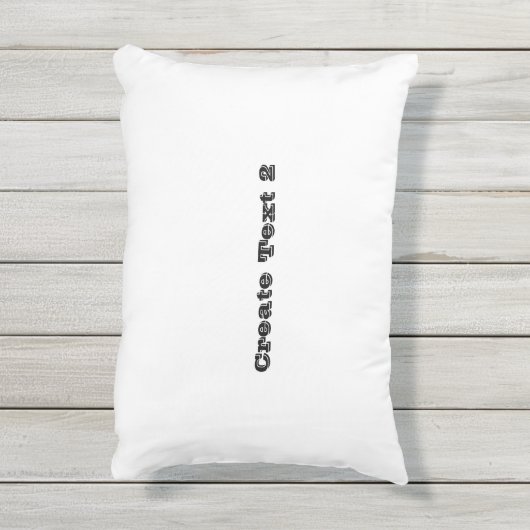 Coussin D'extérieur Créer un texte Mariage Cadeaux et faveurs Annivers (Dos (Vertical))