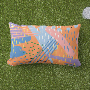 Coussin D'extérieur Créez votre propre outil abstrait Zazzle motif