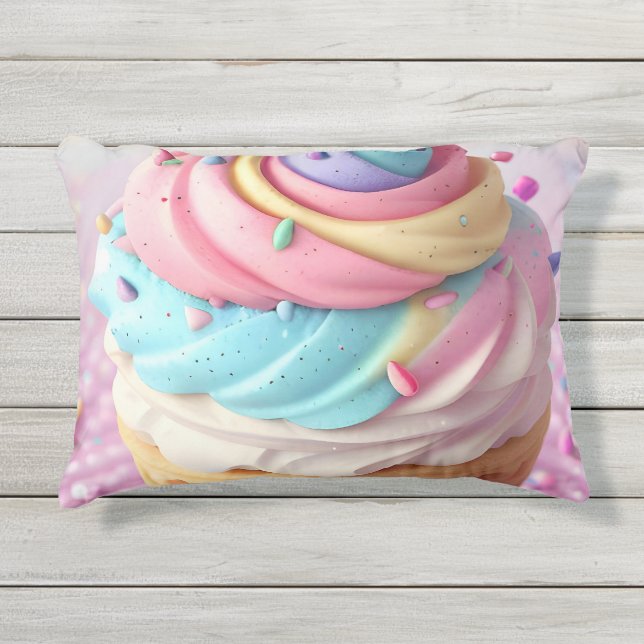 Coussin D'extérieur Crème glacée Quatre (Devant)