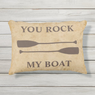 Coussin D'extérieur Décor rustique de maison de maison de lac