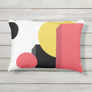 Coussin D'extérieur design Abstrait, coloré, moderne, simple, dynamiqu