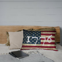 Drapeau Américain Grunge Vintage 1776