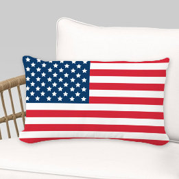 Coussin D'extérieur Drapeau américain rouge blanc et bleu patriotique