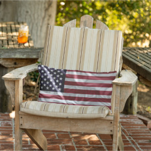 Coussin D'extérieur Drapeau américain, Vintage