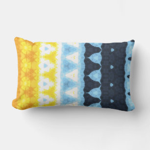 Coussin D'extérieur Drapeau de fierté Boho Groovy Géométrique Abstrait