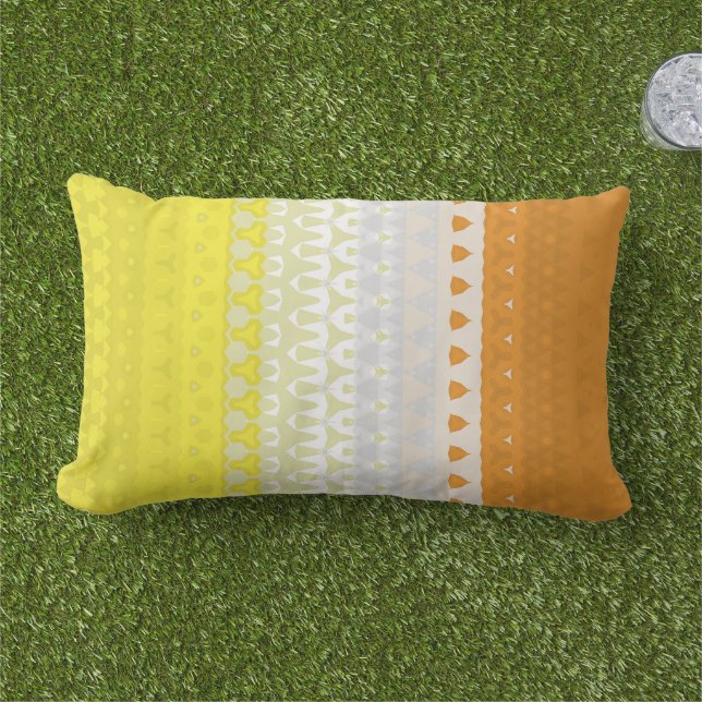 Coussin D'extérieur Drapeau de fierté Maverique abstrait funky géométr (Herbe)