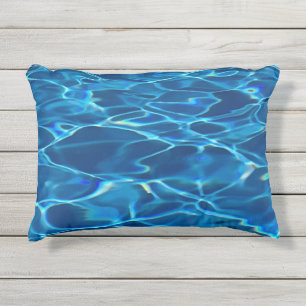 Coussin D'extérieur Eau de la piscine bleu foncé