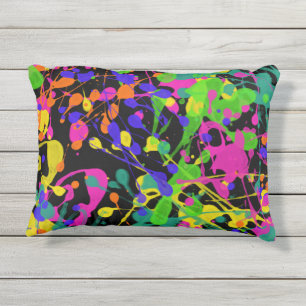Coussin D'extérieur Éclat de peinture de nuit