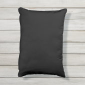 Coussin D'extérieur Élégant noir blanc fleuri blanc Blossom (Dos (Vertical))