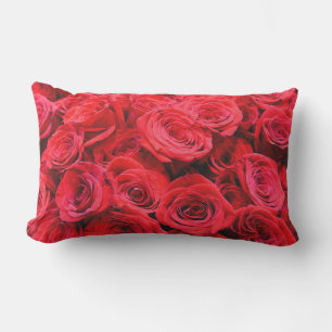 Coussin D'extérieur Élégantes fleurs rouges à fleurs rouges Roses roug