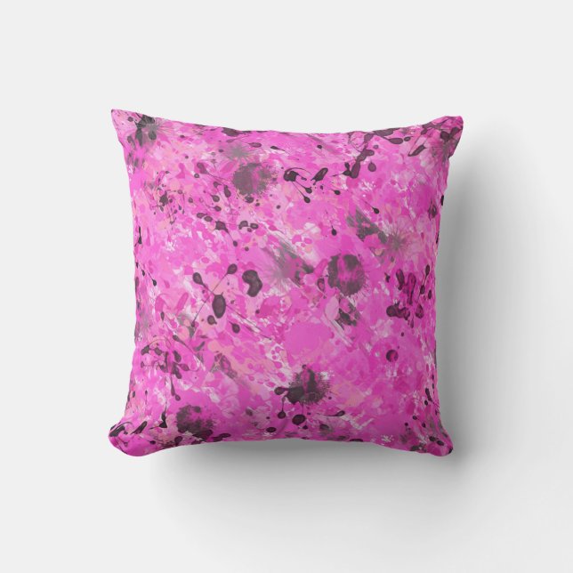 Coussin D'extérieur Encre rose (Recto)