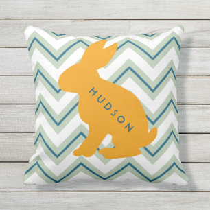 Coussin D'extérieur Ensemble animal personnalisé de crèche de Chevro