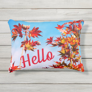 Coussin D'extérieur Érable - Bonjour Automne - Personnalisable