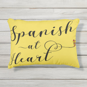 Coussin D'extérieur Espagnol Au Coeur Accent Coussin, Espagne
