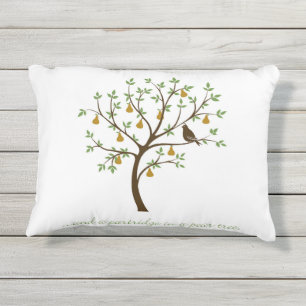 Coussin D'extérieur Et un perdrix dans un poirier