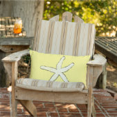 Coussin D'extérieur Étoile de mer Jaune Blanc Motif Élégant Cadeau de  (Chaise)