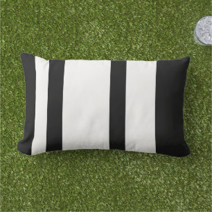 Coussin D'extérieur Extérieur contemporain noir et blanc