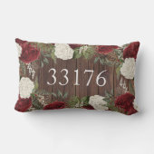 Coussin D'extérieur Ferme Jeunes Mariés Roses Code Postal Extérieur (Verso)