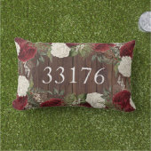 Coussin D'extérieur Ferme Jeunes Mariés Roses Code Postal Extérieur (Herbe)