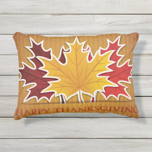 Coussin D'extérieur Feuille d'érable de Thankesgiving