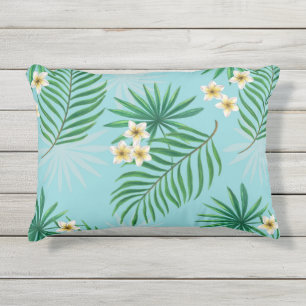 Coussin D'extérieur Feuilles tropicaux et fleurs